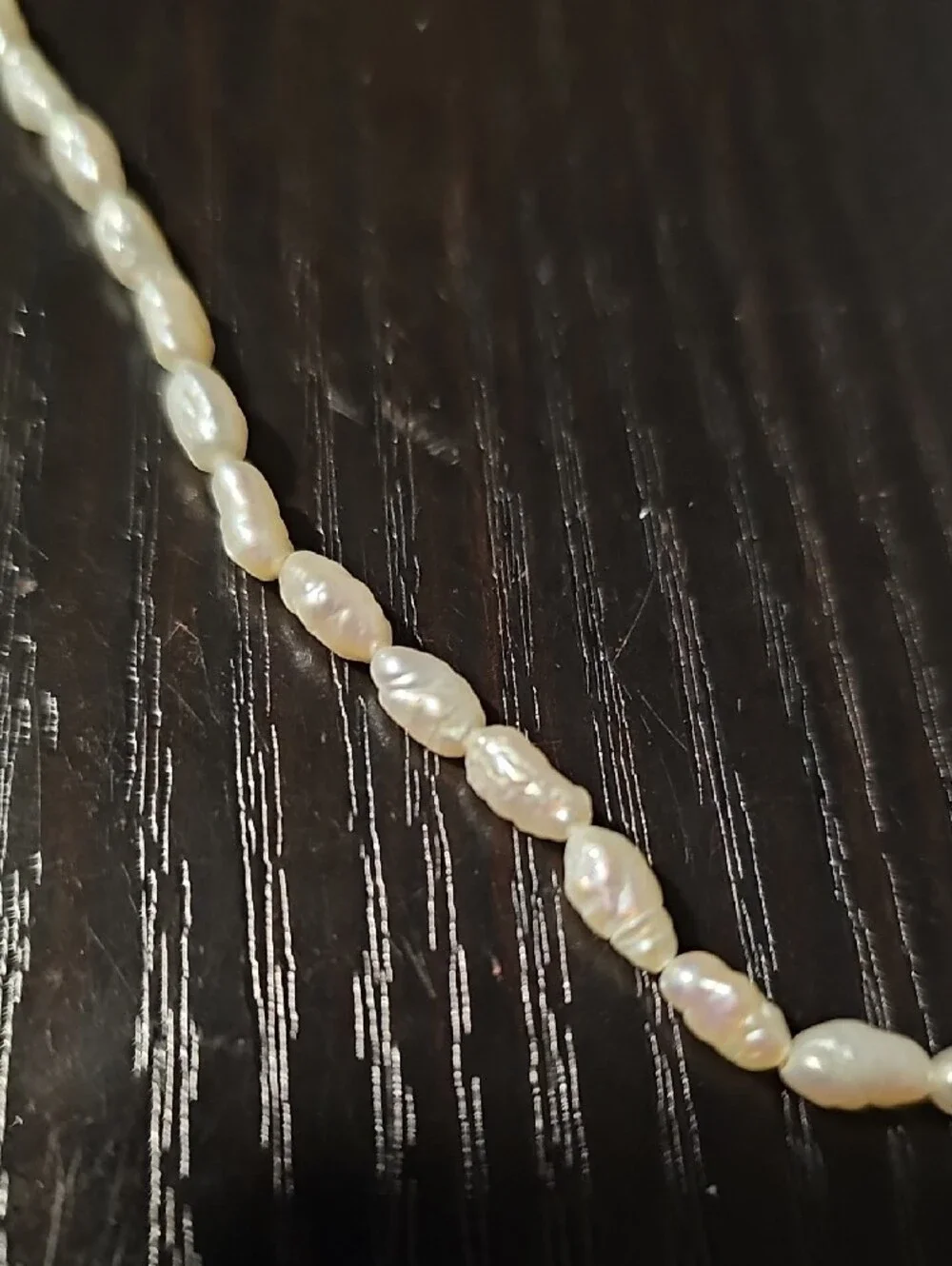 Vintage Genuine Freshwater Rice Pearl Strand 5–6mm Jewelry Making Beads